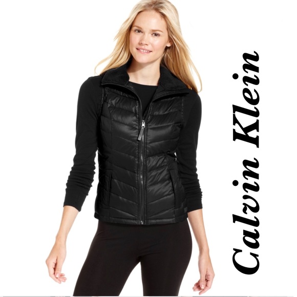 calvin klein performance quilted down vest